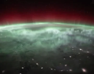 Astronautas captam aurora boreal 'dançando' no Espaço