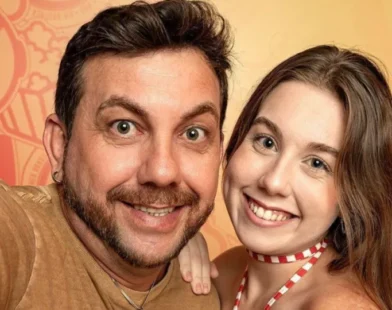 Circo de ex-BBBs Edy e Raissa desaba após temporal