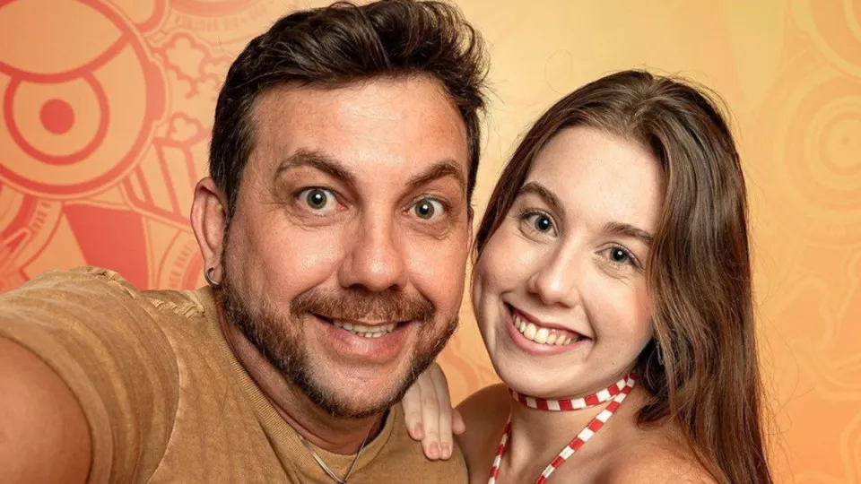 Circo de ex-BBBs Edy e Raissa desaba após temporal