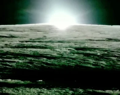 Missão de sonda lunar chega ao fim com fotografias de pôr do sol