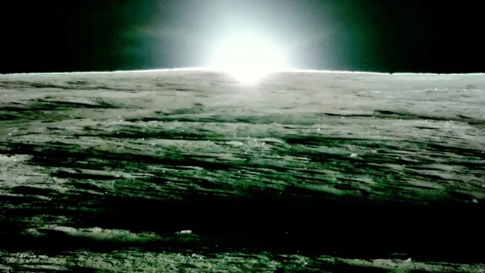 Missão de sonda lunar chega ao fim com fotografias de pôr do sol