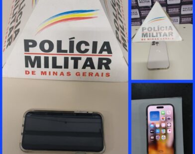 PMMG e PMAM prendem dois suspeitos e recuperam celulares furtados em Monte Azul; um menor foi detido