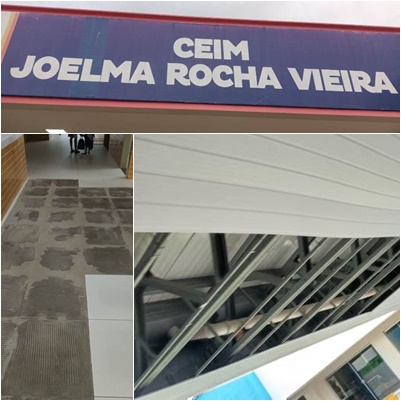 Pais denunciam problemas estruturais no CEIM Joelma Rocha Vieira, em Bebedouro - Linhares-ES
