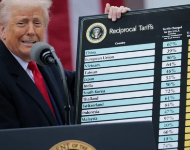 Trump diz que há países se humilhando por acordos: 'Beijando minha bunda'