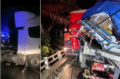 VÍDEOS - Acidente com morte interdita totalmente a BR-101 em ponte de São Mateus