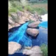 Caminhão derrama corante em lago de SP e mata animais tingidos de azul
