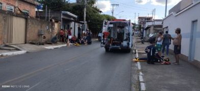 Colisão entre motos deixa dois feridos na Avenida dos Militares, em Montes Claros