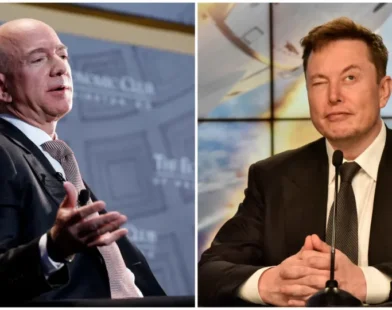 Elon Musk 'reacendeu' conflito com Jeff Bezos na rede social X