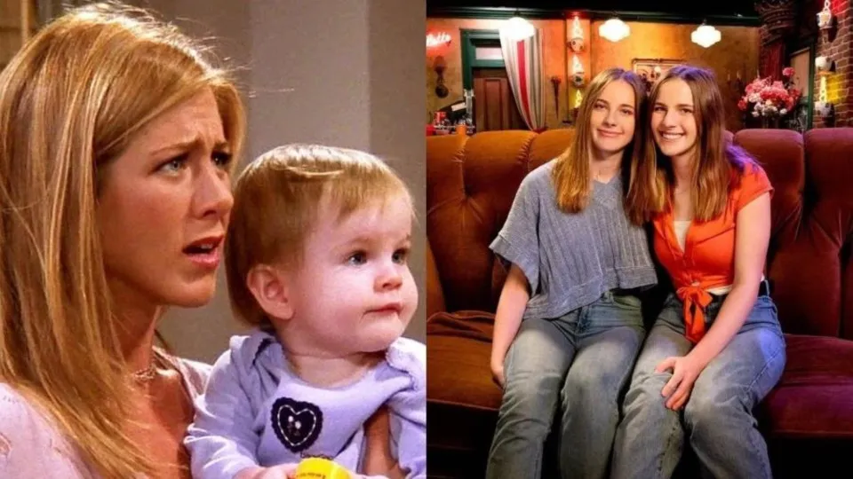 Gêmeas que interpretaram Emma em 'Friends' fazem sucesso em rede social