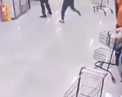 Homem ataca gerente de supermercado com pá no Mato Grosso; veja