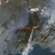 Imagens de satélite mostram erupção na Islândia, perto da Lagoa Azul