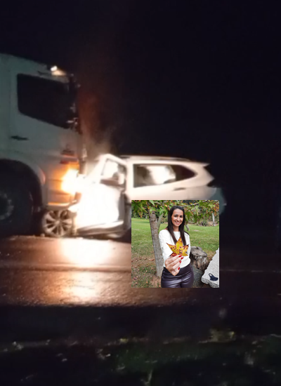 Jamilly Pavão morre em grave acidente na BR-101, em Aracruz