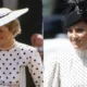 Kate Middleton reaparece com vestido que remete ao estilo de Lady Di