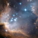 Nasa compara imagens dos telescópios Webb e Hubble do aglomerado NGC 602