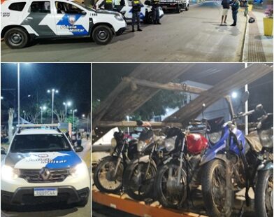 PM retira de circulação motos barulhentas e irregulares em blitz realizada em Sooretama