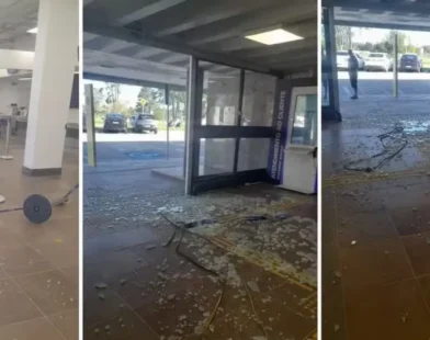Passageiro quebra porta de aeroporto e agride funcionário após perder o voo em Pelotas (RS)