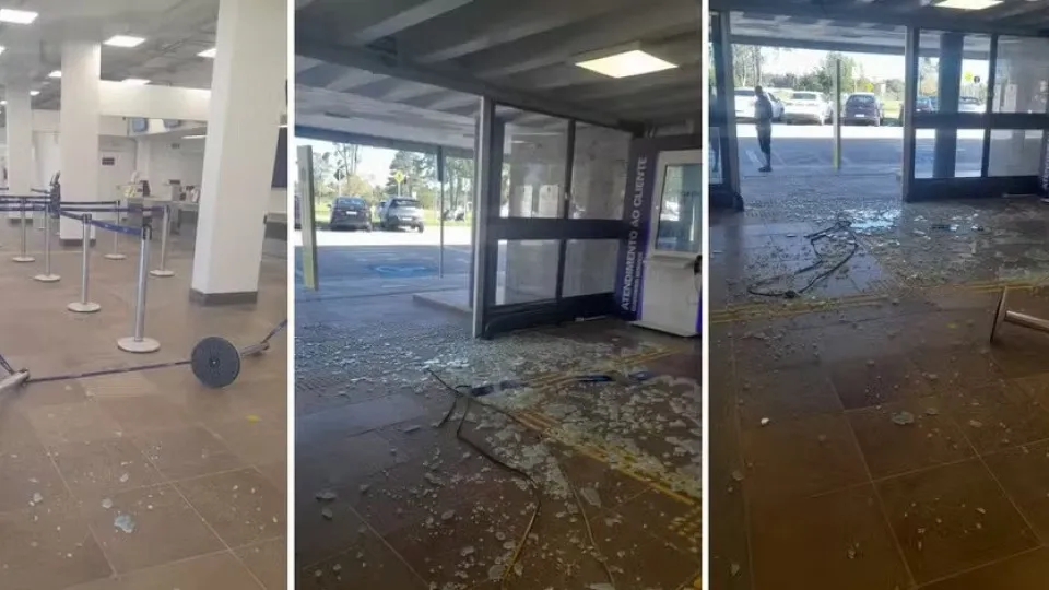 Passageiro quebra porta de aeroporto e agride funcionário após perder o voo em Pelotas (RS)