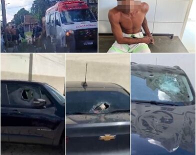 Polícia prende homem que apedrejou veículos no bairro Shell, Linhares. E agora, quem paga o prejuízo? Entenda o que diz a lei e se ele não tiver dinheiro? Veja tudo aqui