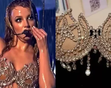 Top de cristais usado por Britney Spears em 2001 é leiloado por R$ 440 milhões