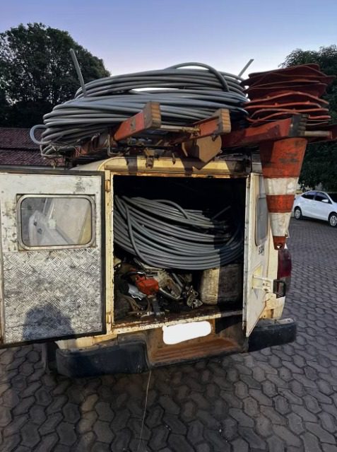 Trio é preso ao furtar cabos de energia elétrica de fazenda em Várzea da Palma