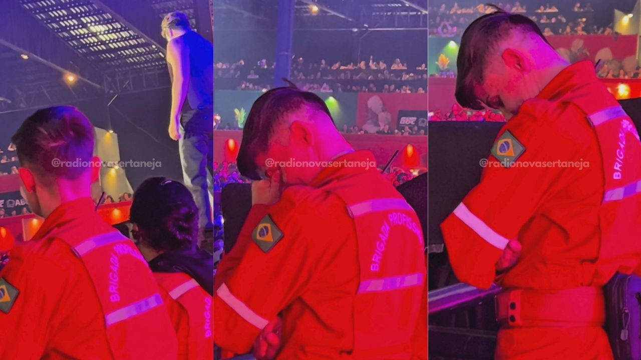 VÍDEO: Brigadista emociona a web ao chorar durante show de Luan Santana enquanto trabalhava: 'Me separei recentemente' | Centro-Oeste