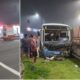 VÍDEO - Colisão entre ônibus e carreta deixa feridos na BR-101, em Sooretama