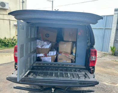 VÍDEO - Histórico! Polícia Civil destrói quase 600 kg de drogas em Linhares