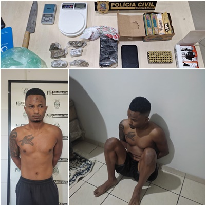 VÍDEO - Polícia Civil prende homem com drogas e 50 munições escondidas no terraço de casa no bairro Araçá, em Linhares