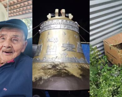 Você viu? Idoso que completou 118 anos, maior sino do mundo passa pela região e recém-nascido achado em caixa de papelão