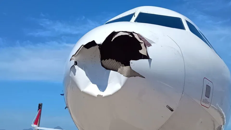 Voo da Latam retorna ao Galeão após avião colidir com pássaro