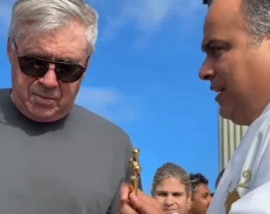 Ancelotti visita o Cristo Redentor às vésperas da estreia como técnico da seleção brasileira