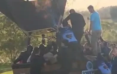 Balão enfrentou problemas para decolar antes do voo; vídeo