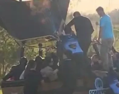 Balão enfrentou problemas para decolar antes do voo; vídeo