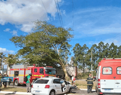Colisão entre carro e carreta deixa mulher ferida na BR-251, em Francisco Sá