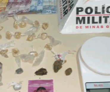 Com apoio de helicóptero da PM, homem é preso e drogas são apreendidas em Bocaiuva