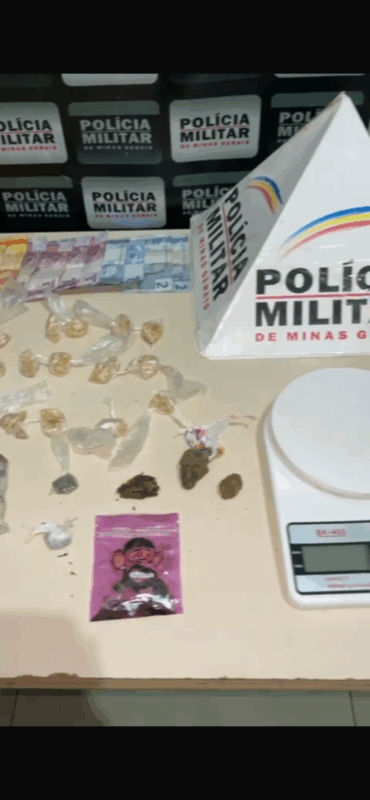 Com apoio de helicóptero da PM, homem é preso e drogas são apreendidas em Bocaiuva