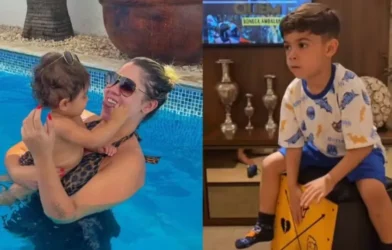 Filho de Marília Mendonça emociona ao tocar música da mãe; vídeo