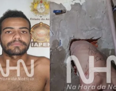 Gordinho? Detento Fica Entalado Ao Tentar Fugir Do Presídio Por Buraco Em Parede