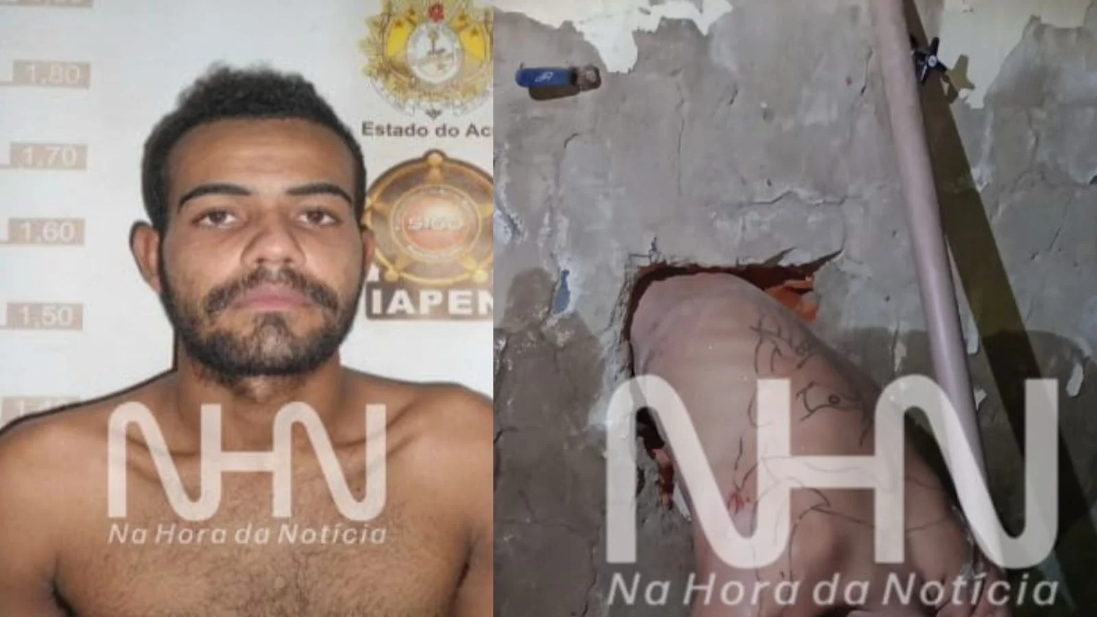 Gordinho? Detento Fica Entalado Ao Tentar Fugir Do Presídio Por Buraco Em Parede