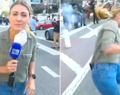 Jornalista é baleada ao vivo nos protestos de LA; vídeo
