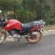 Moto foi apreendida - Foto: PMRv/Divulgação