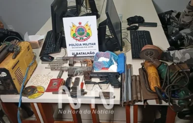 Polícia Estoura Oficina Clandestina De Armas Artesanais
