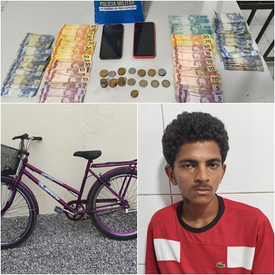 Suspeito de cometer série de roubos em Sooretama é preso ao tentar fugir em táxi