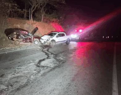 Tragédia na MGC-122: ultrapassagem mata dois e fere crianças