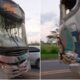VÍDEOS - Colisão entre três ônibus deixa nove feridos na BR-101 em Linhares