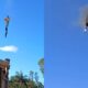 Video balao cai em Santa Catarina e deixa ao menos 80x80